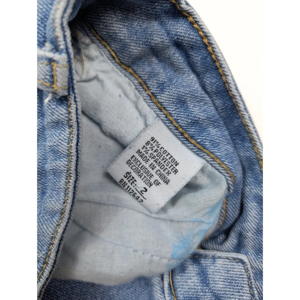 Oak & Poppy Skinny Fit Blue Wash‎ Denim Tapered Leg Jeans Women's Size 2 26x24
